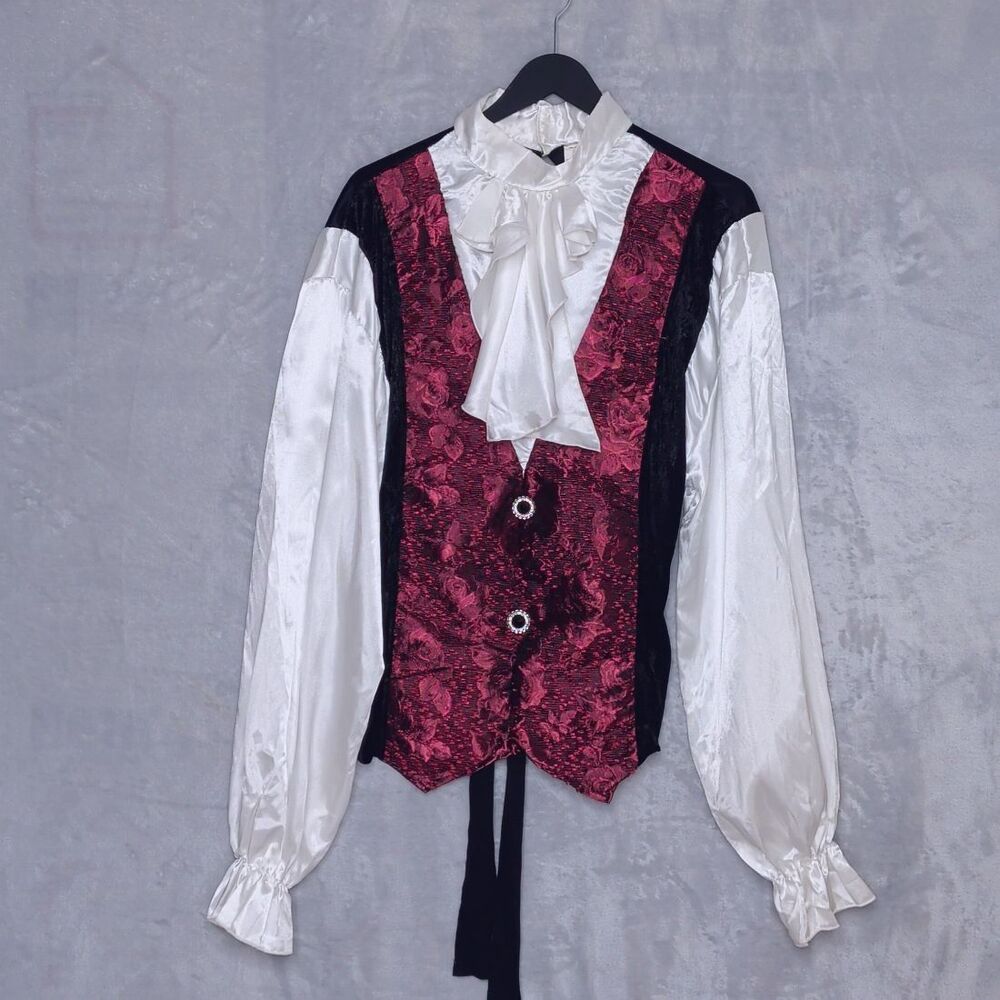 Darkness Vampire King Halloween Costume Shirt Top One Size Victorian Gothic
